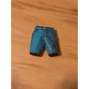 Rainbow Hight Doll River Kendall Black Blue Sanke Print Shorts